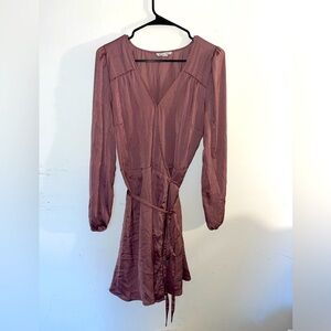 Silky American Eagle Wrap Dress